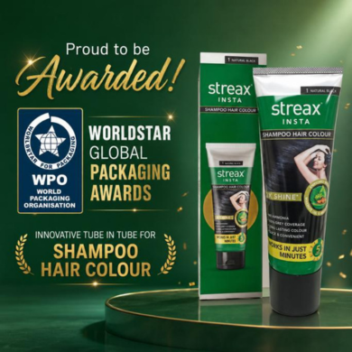 WORLDSTAR Packaging Award 24 Streax Shampoo HC Tube in Tube